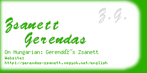 zsanett gerendas business card